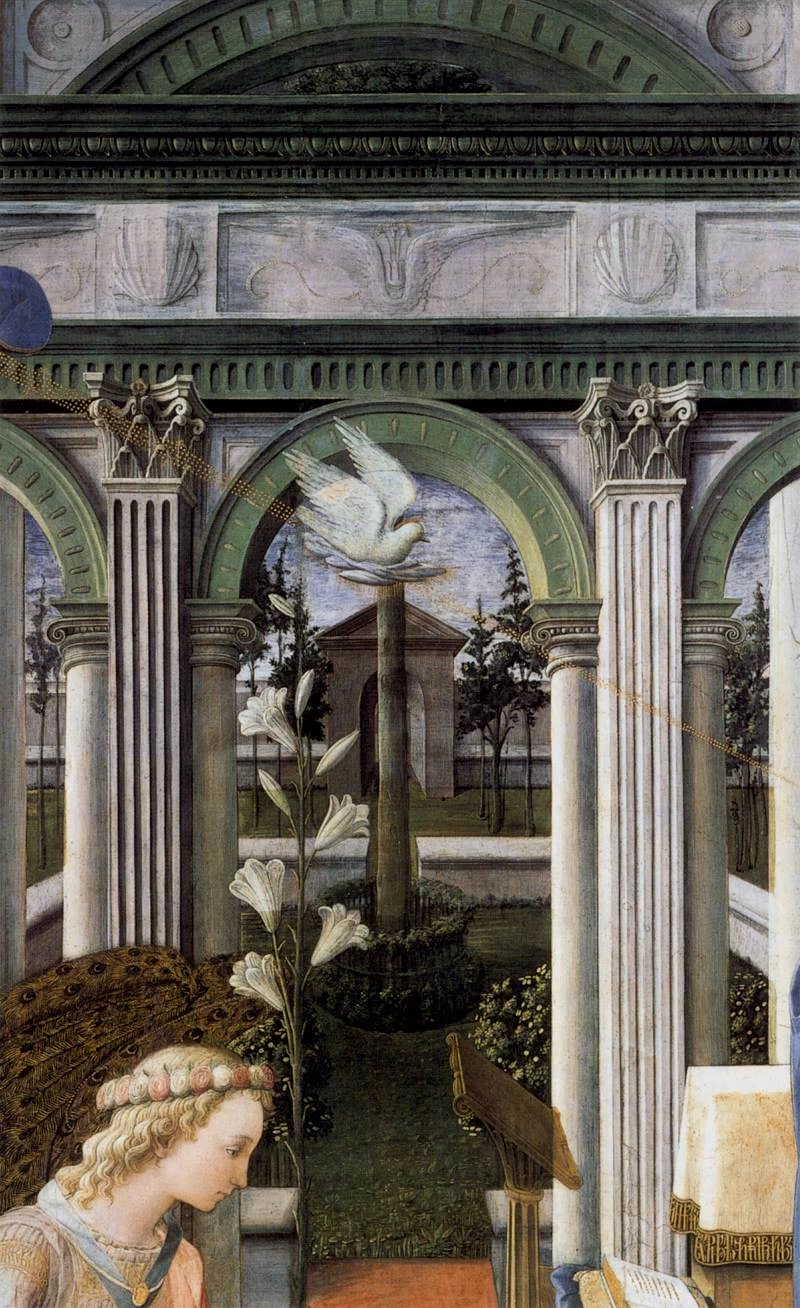 Annunciazione - Alte Pinakothek, Munich, dettaglio